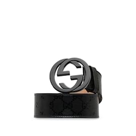 Gucci-Black Gucci Interlocking G Belt IT 38-Black