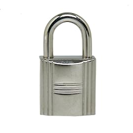 Hermès-Silver Hermes Cadena Lock and Key-Silvery