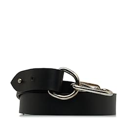 Fendi-Cinturón de piel Fendi negro TI 36-Negro