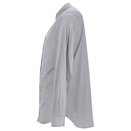 Dior-Camicia Dior con collo alla coreana in cotone grigio-Grigio