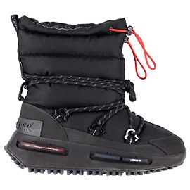 Moncler x Adidas NMD Mid Boots in Black Synthetic Canvas Black