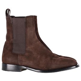 Botas The Row Grunge em couro marrom Marrom