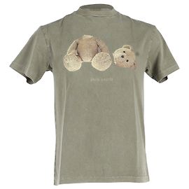 Camiseta Palm Angels Teddy Bear de algodón verde Verde