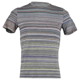 Missoni-Missoni Striped T-Shirt in Multicolor Cotton-Multiple colors