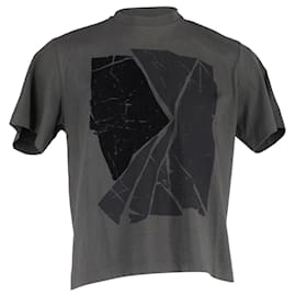 Ermenegildo Zegna-Camiseta gráfica Zegna em algodão cinza-Cinza