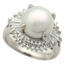 & Other Stories LuxUness Platin Perlenring Metallring in ausgezeichnetem Zustand Silber