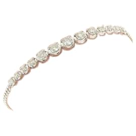 & Other Stories-18K Diamond Row Bracelet-Silvery