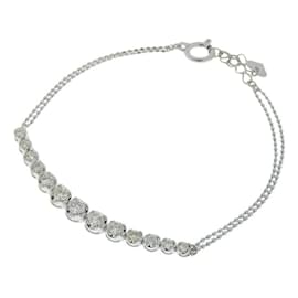 & Other Stories-18K Diamond Row Bracelet-Silvery