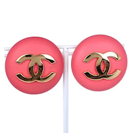 Chanel-CC Clip On Earrings-Golden