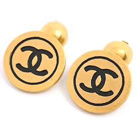 Chanel-Chanel CC Dangle Cufflinks Metal Other in Good condition-Golden