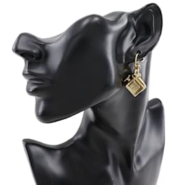 Chanel-CC 3P Swing Stud Earrings-Golden
