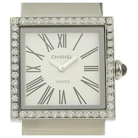 Chanel-Reloj de pulsera de cuarzo Mademoiselle Factory con diamantes H0830-Plata