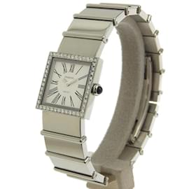 Chanel-Quarz Mademoiselle Factory Diamant-Armbanduhr H0830-Silber