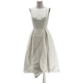 Autre Marque NON SIGNE / UNSIGNED robes T.FR 34 Coton Blanc