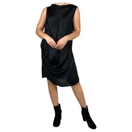 Rick Owens-Schwarzes, nicht genähtes Kleid mit Bodeneffekt – Größe Keine Größe-Schwarz