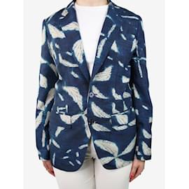 Ralph Lauren-Blue printed button-up jacket - size US 6-Other