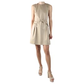 Red Valentino-Neutral sleeveless pocket dress with belt - size IT 42-Other