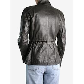 Autre Marque-Black leather jacket - size IT 44-Other