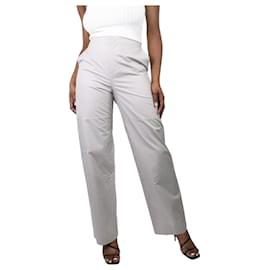 Autre Marque-Grey cotton trousers - size UK 10-Grey