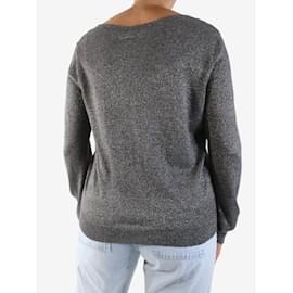 Milly-Suéter cinza brilhante de manga comprida - tamanho M-Outro