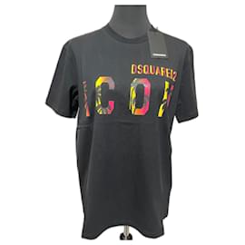 Dsquared2-Dsquared2 camiseta para hombre-Negro