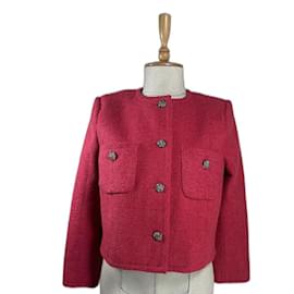 Ba&Sh Meredith Jacket Raspberry Fuschia