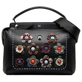 Fendi-Fendi Black Flowerland DotCom Satchel-Other