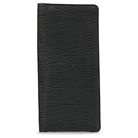 Louis Vuitton-Louis Vuitton Black Epi Leather Brazza Wallet-Black