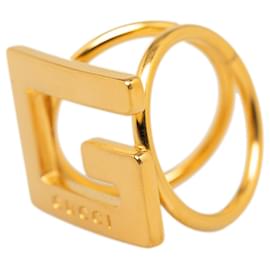 Gucci-Gucci Gold G Scarf Ring-Golden
