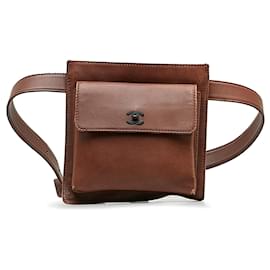Chanel-Chanel Brown CC Belt Bag-Brown