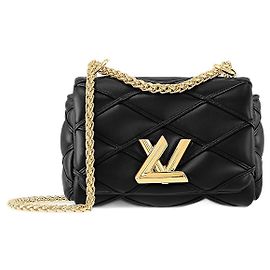 Louis Vuitton Pico GO-14 Bolsa de couro preta Preto