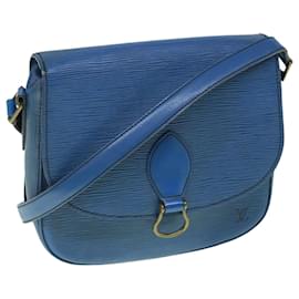 Louis Vuitton-LOUIS VUITTON Epi Saint Cloud GM Shoulder Bag Blue M52195 LV Auth 60223-Blue