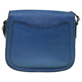 Louis Vuitton-LOUIS VUITTON Epi Saint Cloud GM Shoulder Bag Blue M52195 LV Auth 60223-Blue