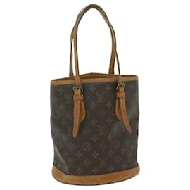 Louis Vuitton-LOUIS VUITTON Monogram Bucket PM Shoulder Bag Vintage M42238 LV Auth bs9797-Monogram