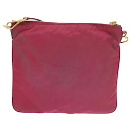 Prada-PRADA Shoulder Bag Nylon Pink Auth 60702-Pink