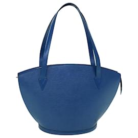 Louis Vuitton-LOUIS VUITTON Bolso de hombro de compras Epi Saint Jacques Azul M52275 LV Auth ki3857-Azul