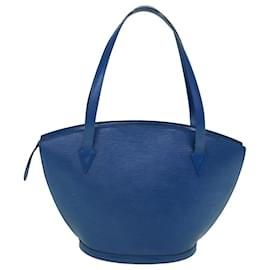 Louis Vuitton-LOUIS VUITTON Bolso de hombro de compras Epi Saint Jacques Azul M52275 LV Auth ki3857-Azul