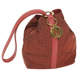 Christian Dior-Christian Dior Canage Sac à bandoulière Nylon Rouge Auth bs10264-Rouge