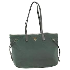 Prada-PRADA Tote Bag Nylon Vert Authentique 60973-Vert