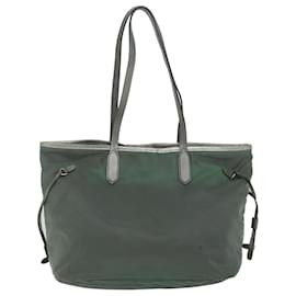 Prada-PRADA Tote Bag Nylon Green Auth 60973-Green
