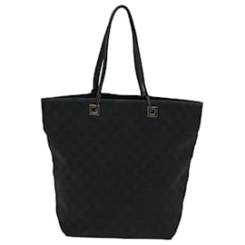 Gucci-gucci sac cabas en toile GG noir 31243 Auth uy150-Noir