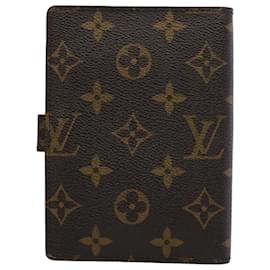 Louis Vuitton-LOUIS VUITTON Monogramm Agenda PM Tagesplaner Cover R.20005 LV Auth th4328-Monogramm
