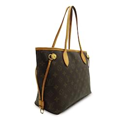 Louis Vuitton-Sac cabas marron Louis Vuitton Monogram Neverfull PM-Marron