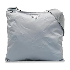 Prada-Gray Prada Tessuto Crossbody Bag-Other