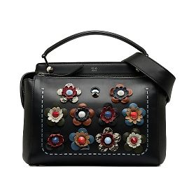 Borsa Fendi Flowerland DotCom nera Nero