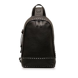 Schwarzer Valentino Rockstud Sling-Rucksack Schwarz