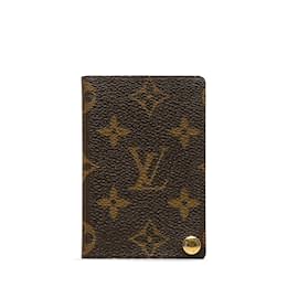 Louis Vuitton-Porta-cartão Louis Vuitton Monogram Porte-Cartes Marrom Marrom-Marrom