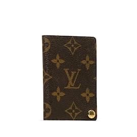 Louis Vuitton-Braunes Porte-Cartes-Kreditkartenetui mit Louis Vuitton-Monogramm-Braun