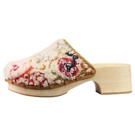 Chloé Neutral furry clogs - size EU 40 Other