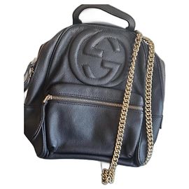Gucci Black Soho Chain Backpack Black